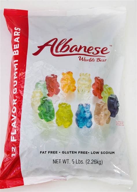 albanese gummy bears big bag|albanese 12 flavor gummi bears.